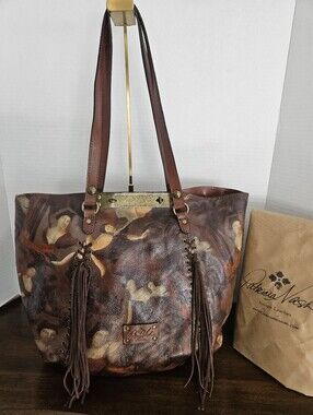 Patricia Nash Renaissance Revival Benvenuto Leather Tote Bag Limited Edition